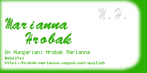 marianna hrobak business card
